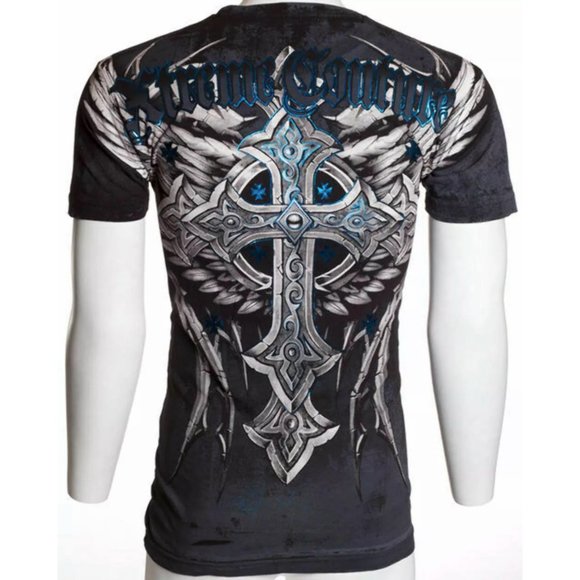XTREME COUTURE by AFFLICTION Men's T-Shirt PANTHER - Picture 6 of 11